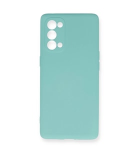 Oppo Reno 5 Pro Kılıf Nano içi Kadife Silikon - Turkuaz
