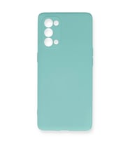 Oppo Reno 5 Pro Kılıf Nano içi Kadife Silikon - Turkuaz