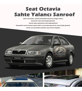 Skoda Octavia Parlak Siyah Yalancı Çakma Sahte Sunroof