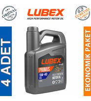Lubex Primus EC 5W-40 4 Lt Tam Sentetik Motor Yağı (4 Adet)