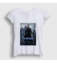 Presmono Kadın Beyaz Cover Film The Matrix T-Shirt 253719tt (Beyaz)