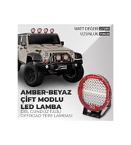 7” Explorer Çift Renk Usa Cree Led Amber-beyaz Modlu Off Road Led Lamba