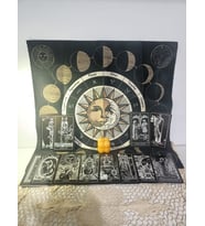 TAROT ÖRTÜSÜ VE SİYAH TAROT DESTESİ