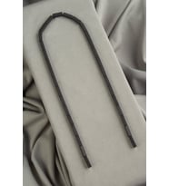 Hematit Doğal Taş Mat Siyah Dikdörtgen Kesim 4x13mm Dizi [AA]