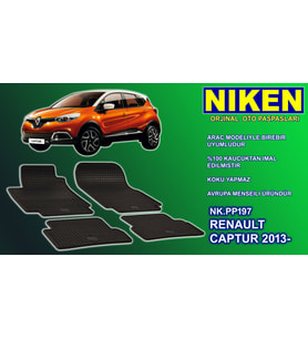 Renault Captur paspas kauçuk oem germany 2013-2020 NİKEN (Siyah)