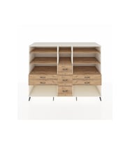 Kronos Dolap 8 Raflı 7 Çekmeceli  220x59x163 Aytaşı-Çam