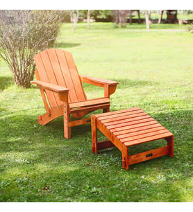 Mandu Adirondack Ayak Uzatma Standı (Kahverengi)