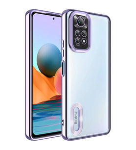 Xiaomi Redmi Note 11 Pro 5G Kılıf Logo Gösteren Omega Kılıf (Lila)