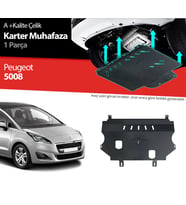 Peugeot 5008 Çelik Karter Muhafaza Koruma 2013 2014 2015 2016 