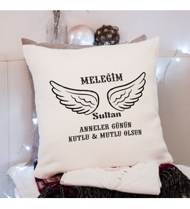 Anneler Günü ( Meleğim ) Tasarımlı Yastık Kişiye Özel