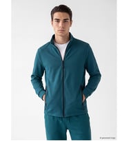 LCWAIKIKI Classic Petrol Dik Yaka Erkek Fermuarlı Sweatshirt