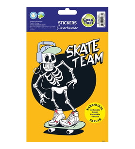 CREA KARANLIKTA PARLAYAN STICKER - SKATE TEAM 1364