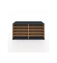 Kronos Konsol 8 Raflı  176x59x99 Çam-Antrasit/Çam