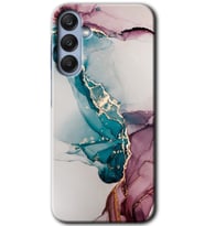 Galaxy A25 Kılıf HD Desen Baskılı Kılıf - Liquid Mermer
