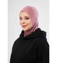 Gül Kurusu Pratik Hazır Geçmeli Bone Viskon Çapraz Sporcu Hijab 2110_18
