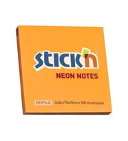 Gıpta Stick'n 76x76mm Yapışkanlı Not Kağıdı Neon Turuncu 21164