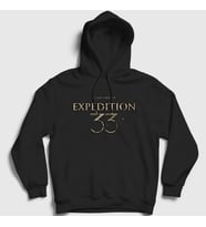 Presmono Unisex Siyah Logo Clair Obscur Expedition 33 Kapüşonlu Sweatshirt 543843tt