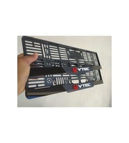 Honda Vtec Uyumlu Kabartma Yazılı MAT Pleksi Plakalık Takımı 2'li Set