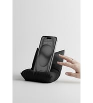 Yastık Figürlü Özel Tasarım Telefon Standı (Siyah)