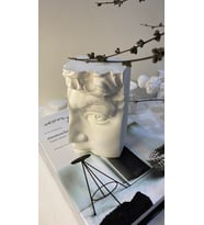 Dekoratif Beton David Büstü, Kitap Tutucu
