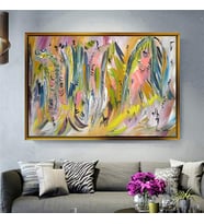 Altın Çerçeveli dekoratif tablo a616 (Gold)