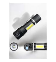 Mey İthalat® El Feneri Led USB Şarjlı Zoom Mini Led Işık Acil Durum Feneri
