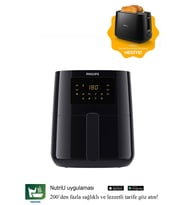 Philips HD9252/90 Airfrey + Hd2581 Ekmek Kızartma Makinesi Hediyeli (Siyah)