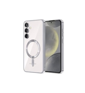 Samsung Galaxy S24 Kılıf Kross Magneticsafe Kapak - Gümüş