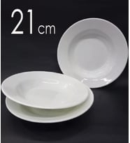 Kırılmaz 21 cm Çukur Yemek Tabağı Darbelere Dayanıklı Ömürlük Melamin Tabak ( 6 Adet )
