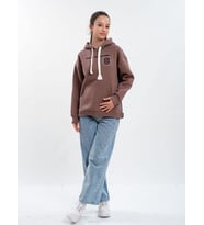 Çocuk Kapüşonlu Sırtı Kot Detaylı Sweatshirt