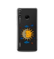 Huawei P30 Lite Uyumlu Baskılı Yumuşak Silikon Şeffaf Telefon Kılıfı