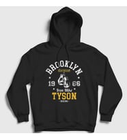 Presmono Unisex Siyah Brooklyn Boxing Boks Mike Tyson Kapüşonlu Sweatshirt 507371tt