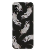 General Mobile GM 23 Kılıf Silikon Desen Özel Seri Sevimli Kedicikler 1785