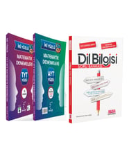 Karekök Yayınları TYT AYT Matematik İki Yüzlü Deneme ve AKM Dil Bilgisi Soru Bankası Seti 2 Kitap