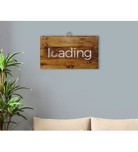 BK Home Loading Tasarımlı Ahşap Palet Tablo