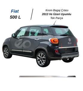 Fiat 500 L Krom Bagaj Çıtası 2013 ve üzeri Paslanmaz Çelik