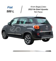 Fiat 500 L Krom Bagaj Çıtası 2013 ve üzeri Paslanmaz Çelik