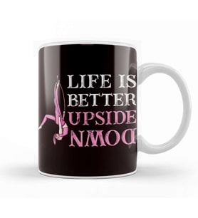 Life Better Over Mountains Paramotor Paragliding Skydiving Kupa Bardak Porselen
