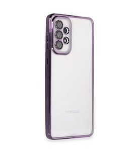 Samsung Galaxy A53 5g Kılıf Kamera Korumalı Lensli Silikon - Mor