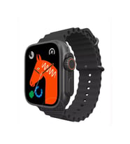 Watch 8 Ultra Ios Android Uyumlu Akıllı Saat 1.99inch Bluetooth Arama Sağlık Spor Verileri Ölçüm (Siyah)