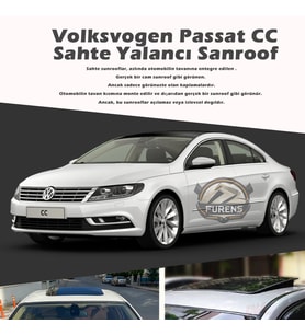 Wv Passat cc Parlak Siyah Yalancı Çakma Sahte Sunroof