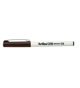 Artline 210N Keçe Uçlu Yazı Kalemi 0,6mm Koyu Kahverengi 