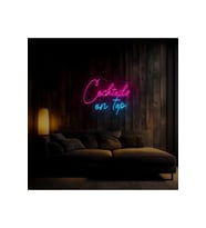 Cocktails on tap Yazılı Neon Tabela