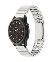 Huawei GT2 46mm 22mm Uyumlu Kordon Paslanmaz Çelik Luxury Zore KRD-82 Kayış (Gümüş)