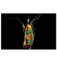 Cakatabloo Siyah Arkaplan Johnnie Walker Green Label MDF Tablo