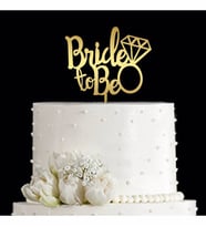  Bride To Be Aynalı Pleksi  Pasta Süsü - Cake Topper