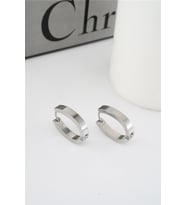 Kadın 316 L Paslanmaz Çelik 2,5 cm Elips Model Küpe