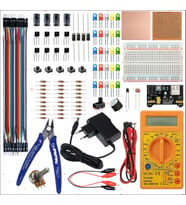Breaboard Temel Elektronik Eğitim Full Set DT830D Multimetre Yankeski
