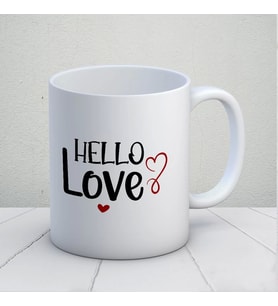 Hello Love Kupa Bardak (Çok Renkli)