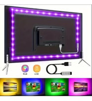 5 METRE USB RGB TELEFON KONTROLLÜ MUTFAK DOLABI TV ARKASI ANİMASYONLU ŞERİT LED PARTİ